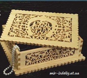 Шкатулка резная с подковой из фанеры