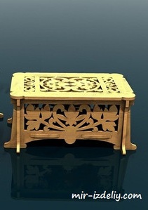 Шкатулка прямоугольная, Два листа из фанеры