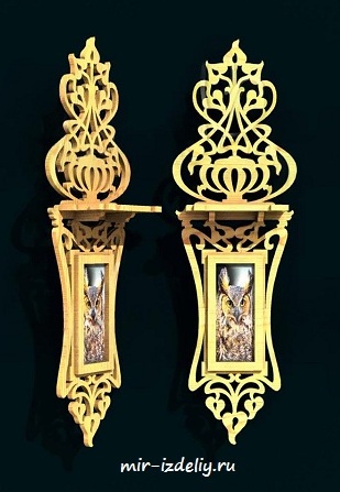 чертеж полочки для выпиливания лобзиком