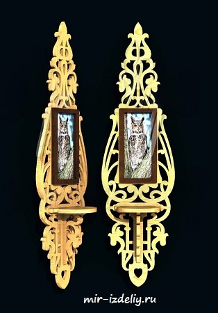 чертеж полочки для выпиливания лобзиком