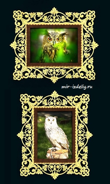 чертеж фоторамки настенной для выпиливания лобзиком