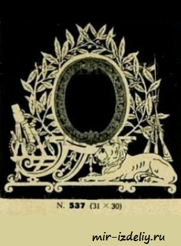 чертеж фоторамки настольной для выпиливания лобзиком