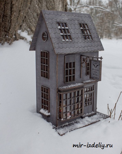 чертеж дома Гарри Поттера для выпиливания лобзиком