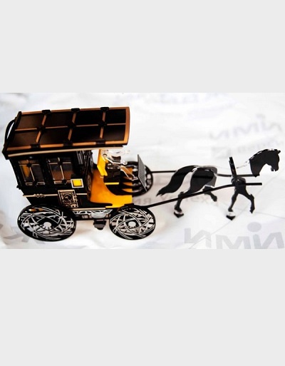 чертеж кареты для выпиливания лобзком