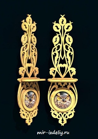 чертеж полочки для выпиливания лобзиком