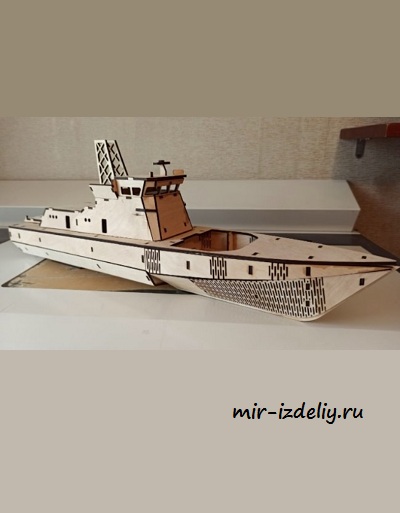 чертеж катера морской береговой охраны для выпиливания