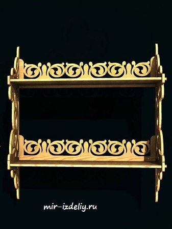 чертеж полочки вензеля для выпиливания лобзиком