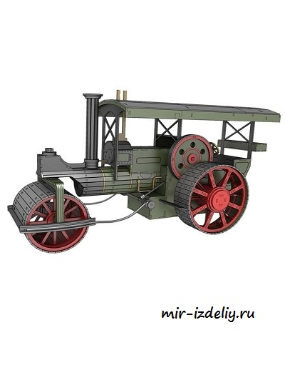 чертеж парового атомобиля для выпиливания лобзиком
