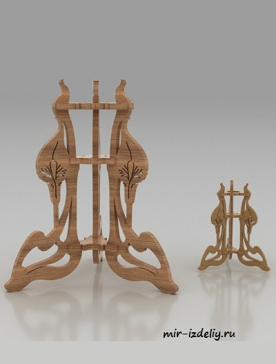 Чертеж: Ваза Лилия из фанеры