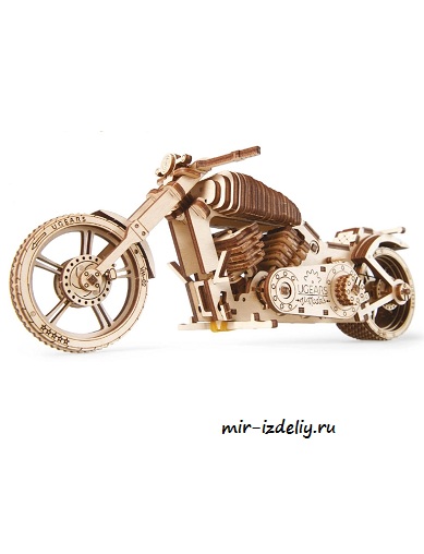 чертеж мотоцикла для выпиливания лобзиком