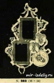 чертеж настольной фоторамки для выпиливания лобзком