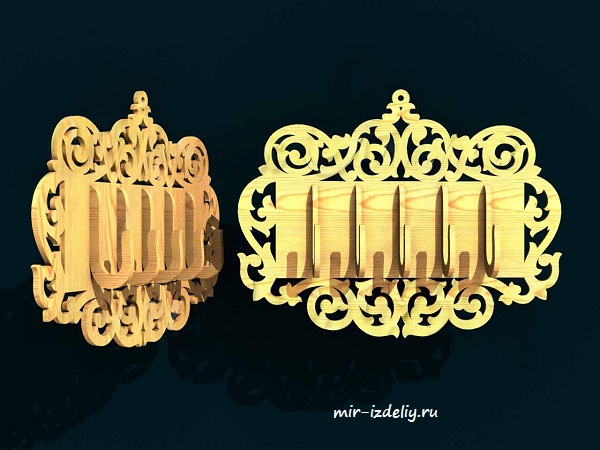 Ключница Вензеля из фанеры