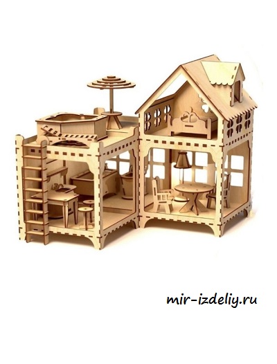 чертеж дома отдыха для выпиливания лобзиком