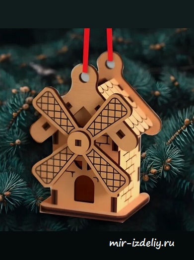 чертеж игрушки на елку для выпиливания лобзиком