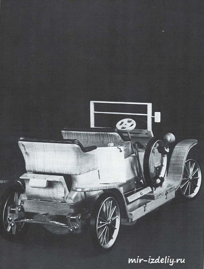 Чертеж: Rolls Royce 1907 из фанеры для выпиливания лобзиком