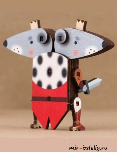 чертеж крысы для выпиливания лобзиком