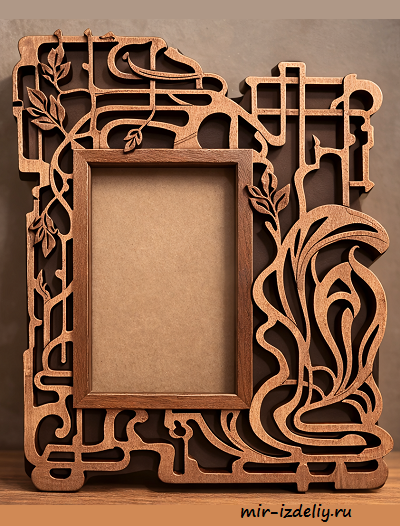 чертеж фоторамки настенной для выпиливания лобзиком