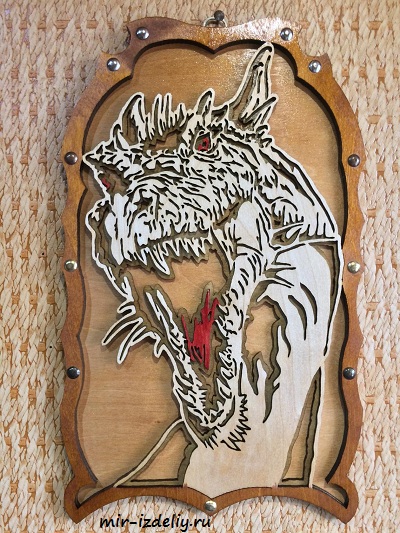 чертеж панно динозавра для выпиливания лобзиком