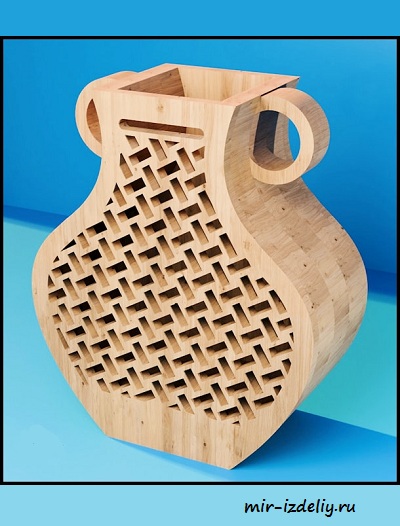 чертеж вазы для выпиливания лобзиком