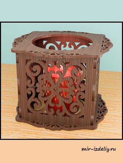 чертежи подсвечников для выпиливания лобзиком