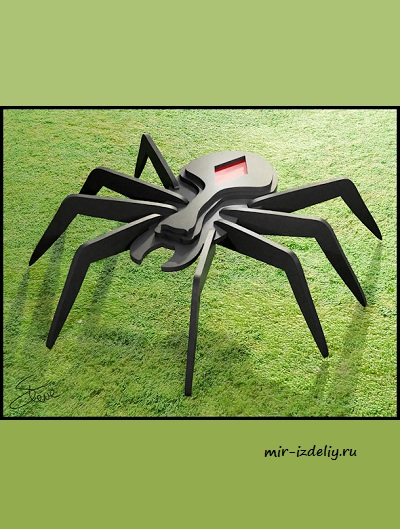 чертеж паука для выпиливания лобзиком