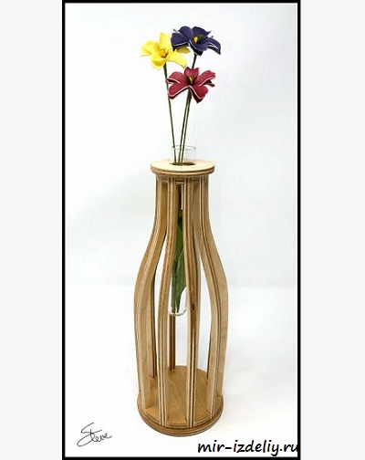 чертеж вазы для выпиливания лобзиком