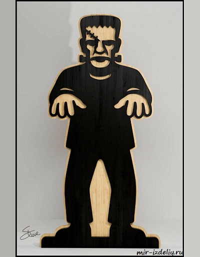 чертеж Фрэнки для выпиливания лобзиком