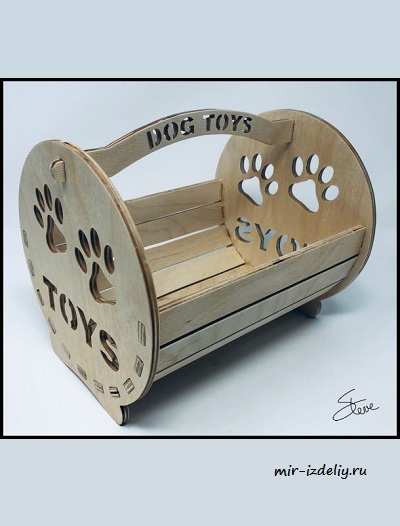 Чертеж: 13 различных корзин из планок для выпиливания лобзиком