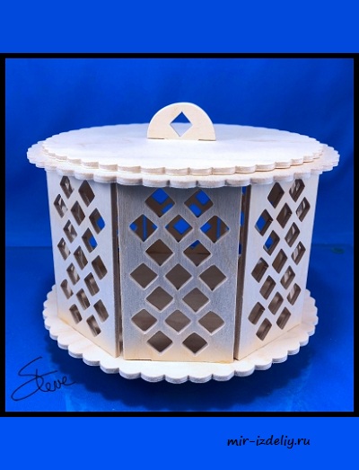 чертеж шкатулки для выпиливания лобзиком