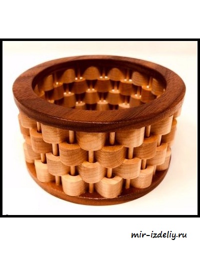 Чертеж: 5-дюймовая корзина из фанеры для выпиливания лобзиком