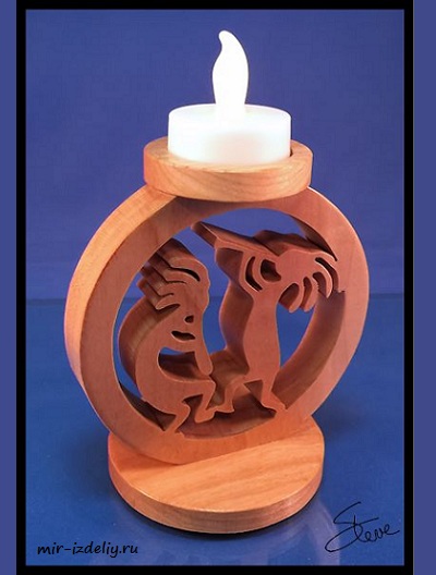 Чертеж: 22 схемы для свечей-таблеток из фанеры для выпиливания лобзиком