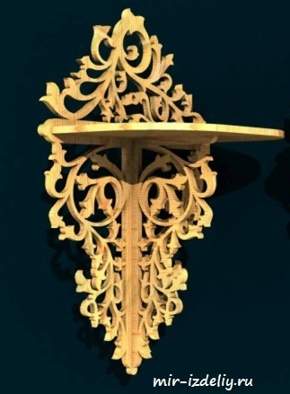 чертеж полочки для выпиливания лобзиком