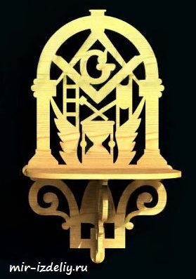 чертеж полочки для выпиливания лобзиком