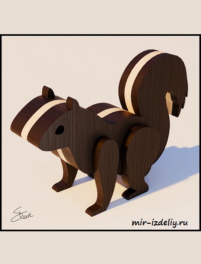 чертеж скунса для выпиливания лобзиком