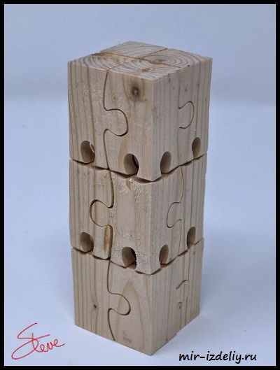 чертеж пазл-блока для выпиливания лобзииком