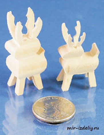 Чертеж: 3D-олень из дерева для выпиливания лобзиком