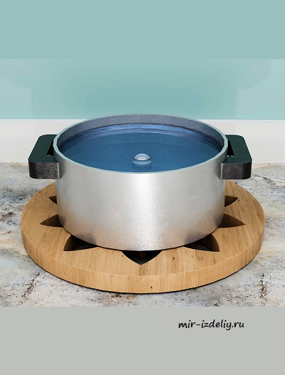 Чертеж: Подставка под горячее диаметром 7,5 дюйма для выпиливания лобзиком