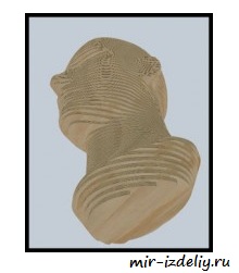 Чертеж: 3D-голова из фанеры