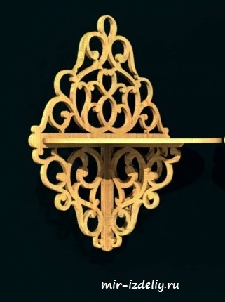 чертеж полочки для выпиливания лобзиком