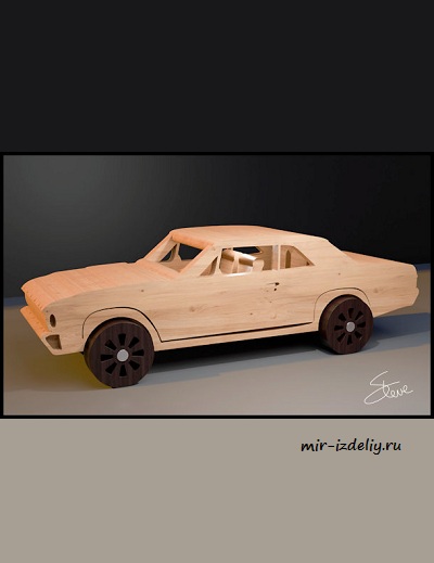 чертеж Автомобиля для выпиливания