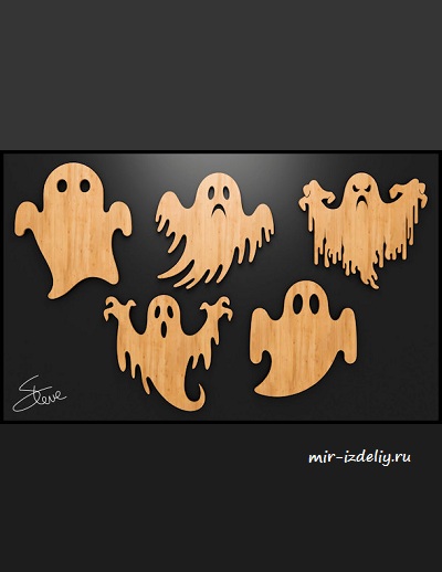 чертежи к Хэллоуину для выпиливания лобзиком