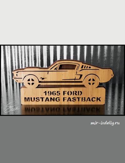 чертеж панно автомобиля для выпиливания лобзиком