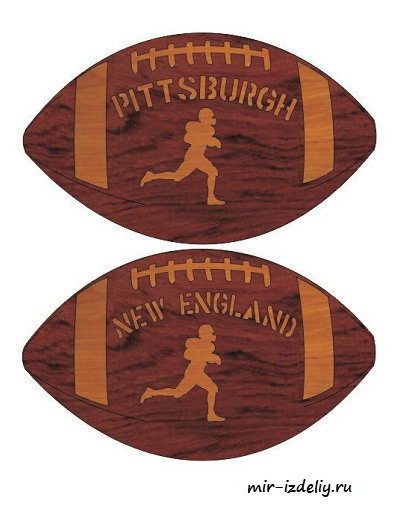 Чертеж: Футбольные команды АФК из фанеры для выпиливания лобзиком