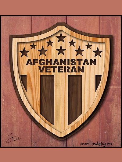 Чертеж: Мемориальная доска ветеранам Афганистана / Afghanistan Veteran Plaque