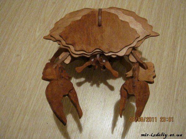 Краб из фанеры
