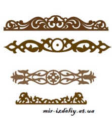 Архив очелья (верх) наличников из фанеры