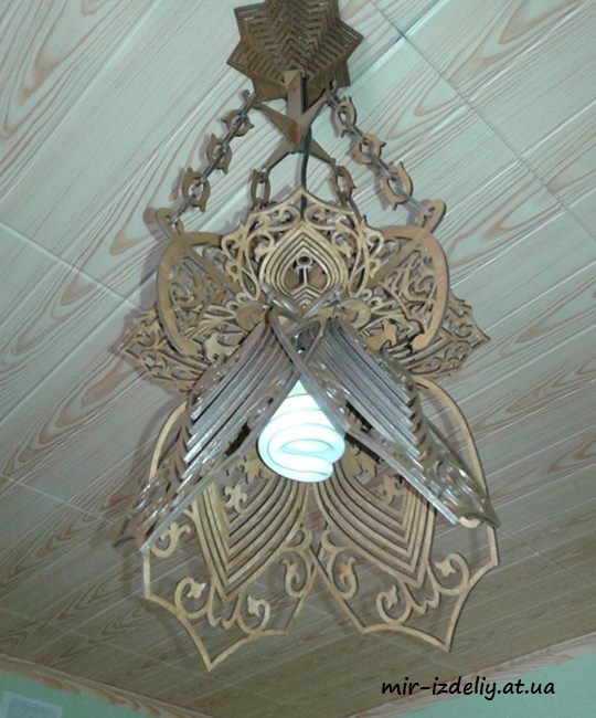 Люстра бабочка из фанеры