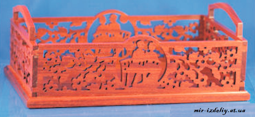 Корзинка для духов из фанеры