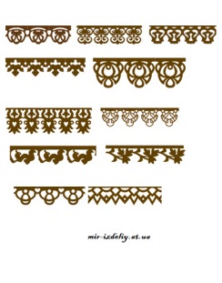 Архив ленточных узоров (78 шт.) из фанеры