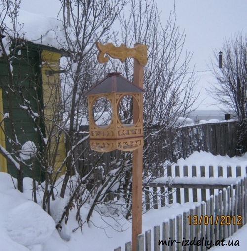 Кормушка павильонная из фанеры